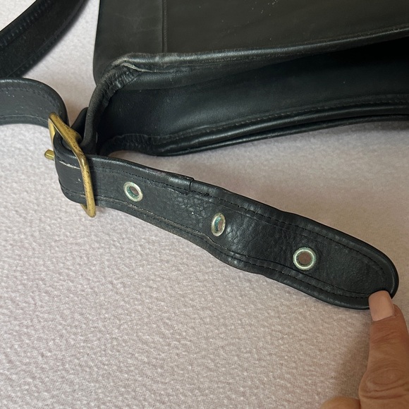 Coach Stewardess 9945 Vintage Black Glove Tanned Cowhide RARE FIND Made in USA - Picture 14 of 16